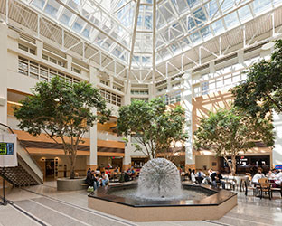 Lobby of a YNHH hospital. Link to Gifts of Real Estate. Lobby of a YNHH hospital. Link to Gifts of Real Estate.